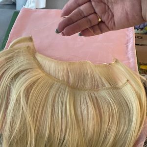 Two sets of HALO synthetic hair extensions. Brand new. White blond.